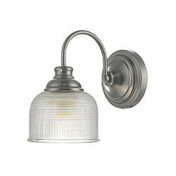 Luminaire Center Applique murale Tack chrome antique et verre téxturé 1 ampoule Coloris : chrome antique Coloris 2 : verre téxturé Profondeur en Cm : 24 Hauteur en Cm : 23 Largeur en Cm : 14.5 Poids en Kilo : 1.047 Type d'interrupteur :