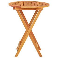 Avis Maison Chic Table de jardin | Table d'extérieur pliable ?60x75 cm Bois d'eucalyptus solide -GKD79156