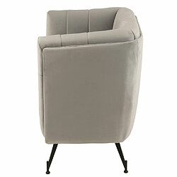 Inside 75 Fauteuil Lounge MARIANAH Gris Clair pas cher