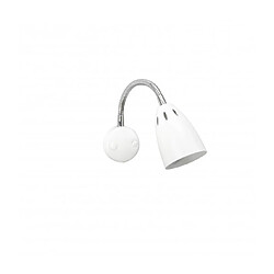 Luminaire Center Applique murale SMILLA en Métal et Blanc mat/Chrome Diamètre 7,2 Cm Matériau : Métal Coloris : Blanc mat/Chrome Profondeur en Cm : 24 Diamètre en Cm : 7,2 Poids en Kilos : 0,4 Longueur du câble en Cm : 0,23 Voltage : 230 Type