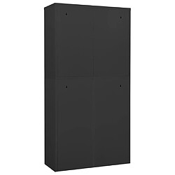 Avis vidaXL Armoire de bureau Anthracite 90x40x180 cm Acier