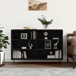 vidaXL Buffet noir 103,5x35x70 cm bois d'ingénierie