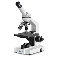 Kern sohn Kern - Microscope à lumière transmise OBS-1 monoculaire WF 10x/Ø 18 mm objectifs 4x/10x/40x - OBS 101 