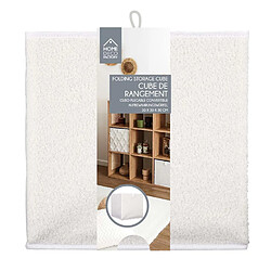 The Home Deco Factory Lot de 6 cubes de rangement pliable bouclette - 30 x 30 cm - Beige pas cher