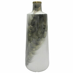 Vase DKD Home Decor Métal Bicolore Fer Moderne (19 x 19 x 46 cm)