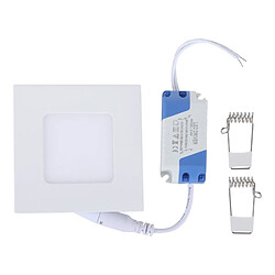 Wewoo 3W lumière blanche 8.5cm de panneau carré avec LED Driver, 15 SMD 2835, AC 85-265V, taille de découpe: 7.5cm pas cher