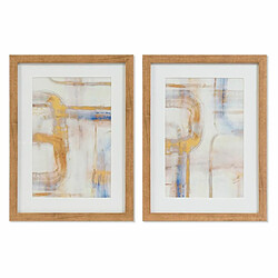 Cadre DKD Home Decor Abstrait (30 x 3 x 40 cm) (2 Unités)