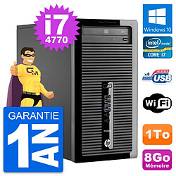 PC Tour HP ProDesk 400 G1 Intel Core i7-4770 RAM 8Go Disque 1To Windows 10 Wifi · Occasion 