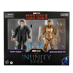 Acheter Ludendo Hasbro Marvel Legend Series - Figurines 15 cm Happy Hogan et Iron Man Mark XXI