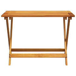 Avis vidaXL Table pliable de jardin 90x52,5x65 cm bois d'acacia solide