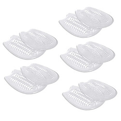 5 Paires Coussinet Plantaire en Gel , Coussins de Pied Auto-adhésives Antidérapant Semelles Protection Pied Transparentes