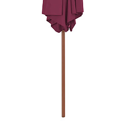 Acheter Maison Chic Parasol Jardin | Parasol avec mat en bois 270 cm Bordeaux - GKD66001