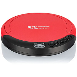 Lecteur CD, CDA, CD-R, CD-RW Portable avec Écouteurs Inclus, sans Fil Écran LCD, , Rouge, Roadstar, PCD435CD