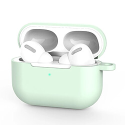 Wewoo Coque Pour AirPods Pro 3 Housse de protection en silicone écouteurs sans fil avec trou lanière vert