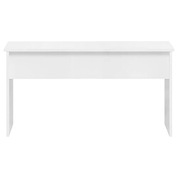 Avis vidaXL Table basse blanc brillant 102x50,5x52,5 cm bois d'ingénierie