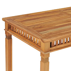 Avis vidaXL Table à manger de jardin 110x65x80 cm bois de teck solide