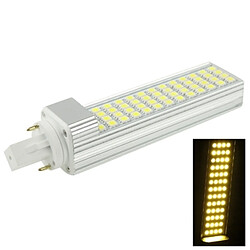 Wewoo Ampoule LED Horizontale blanc G24 12W Chaud 52 5050 SMD Transverse, AC 220V