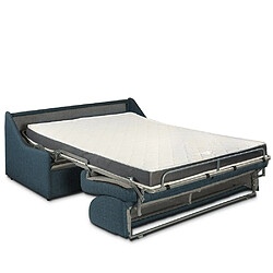 Acheter Inside 75 Canapé lit compact 2-3 places RISTRETTO 120cm matelas 16cm express tissu tweed fashion gris clair