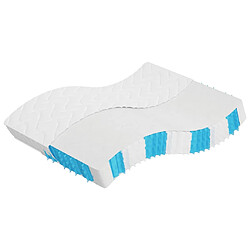 vidaXL Matelas à ressorts ensachés dureté moyenne 160x200 cm