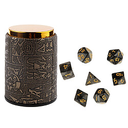 Jeu de Rôle Dés Set Dés Polyédrique Dés Polyèdres Dés Jeux de Role Donjons et Dragons Double-couleur Polyédrique Jeu de Dés en Acrylique