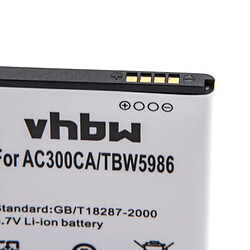 vhbw Li-Ion Batterie 1550mAh (3.7V) pour téléphone portable Smartphone Archos 45 Helium 4G, 45b Helium 4G comme AC300CA, TBW5986.