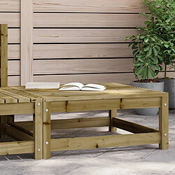 vidaXL Repose-pied de jardin 70x70x30 cm bois de pin imprégné