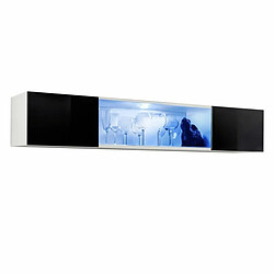 Paris Prix Bloc Mural Design LED Fly III 160cm Noir & Blanc