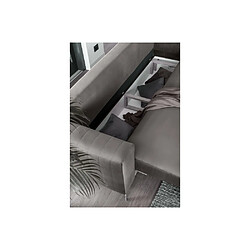 Acheter VENESETTI Canapé 3/4 places convertible et espace de rangement - gris - en tissu de qualité luxe, ELSA