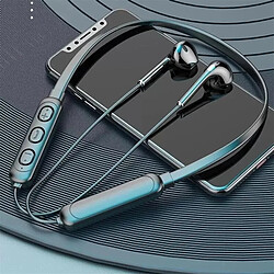 GUPBOO Nouveau Style suspendu sport sans fil Bluetooth casque casque binaural Mini casque de course suspendus musique bouchons d'oreille 