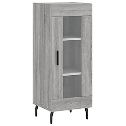 Maison Chic Buffet,Meuble de Rangement,commode pour salon,Cuisine Sonoma gris 34,5x34x90 cm Bois d'ingénierie -MN95212