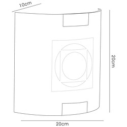 Avis Luminaire Center Applique murale Caprice 1 Ampoule - Pattern Design