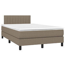 Avis Sommier à lattes LED,Cadre à lattes de lit avec matelas pour Adulte Taupe 120x200 cm Tissu -MN24148