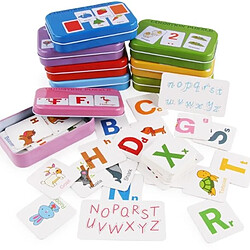 Wewoo Jeu de correspondance graphique Jouets éducatifs précoces Montessori Carte Puzzle Véhicule Jouet Paire fruits Animaux d'association (Nombre MG09)