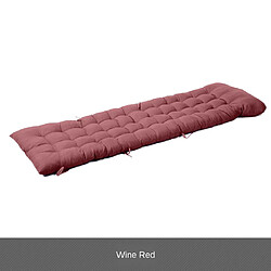 Maison Bureau Chaise Dossier Coussin Siège Coussin Inclinable Long Coussin Vin Rouge