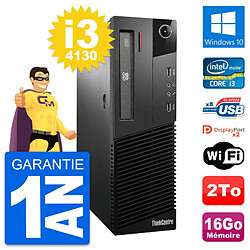 PC Lenovo ThinkCentre M93p SFF Intel i3-4130 RAM 16Go Disque 2To Windows 10 Wifi - Occasion