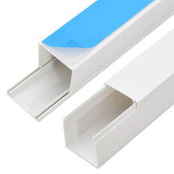 Acheter vidaXL Goulotte de câble auto-adhésive 15x10 mm 30 m PVC