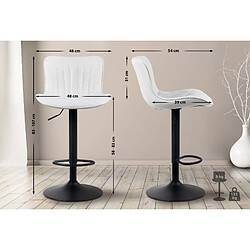 Non Tabouret de bar Linus simili cuir