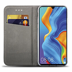 Avis Moozy Case Flip Cover pour Huawei P30 Lite, Or - Étui à Rabat Magnétique Intelligent avec Porte-Cartes et Support