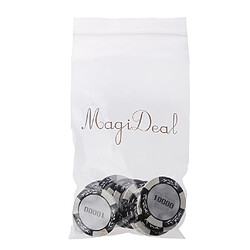 MagiDeal 10000 Face Value Feuille Conception De La Couronne Poker Club Étiquette Casino Chips