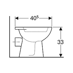 Cuvette WC au sol pour enfants BAMBINI Geberit 500916001