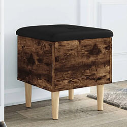 Maison Chic Banc de rangement | Meuble de rangement d'Entrée | Coffres d'Intérieur chêne fumé 42x42x46 cm bois d'ingénierie -MN21363