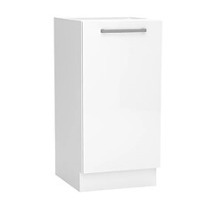 Pegane Meuble bas de cuisine avec 1 porte coloris blanc - longueur 30 x profondeur 46,6 x hauteur 82 cm 