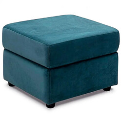 Inside 75 Pouf COFFRE DREAMER velours amore bleu azur