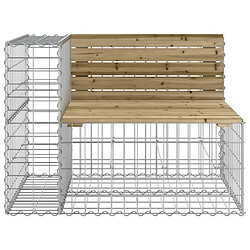 Avis Maison Chic Banc de jardin | Banquette de jardin | Chaise Relax design gabion 92x71x65,5cm bois de pin imprégné -MN86326