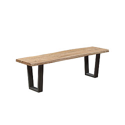 BOIS & CHIFFONS Banc bois naturel 152 cm | Acacia Forest 