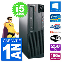 PC Lenovo ThinkCentre M81 SFF Core i5-2400 RAM 16Go Disque 250Go Windows 10 Wifi · Occasion 