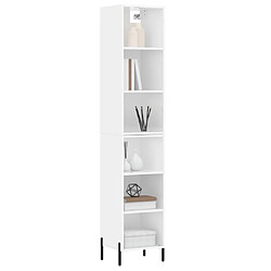 Avis Maison Chic Buffet,Meuble de Rangement,commode pour salon,Cuisine Blanc brillant 34,5x32,5x180 cm Bois d'ingénierie -MN51922