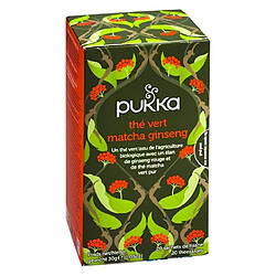 Pukka Thé vert Matcha Ginseng - boîte de 20 sachets