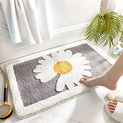 LUUCOZK Tapis de bain antidérapants absorbants à séchage rapide pour salle de bain - Gris-50x80cm 