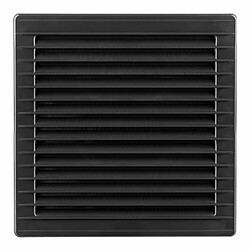 Grille de ventilation EDM 87726 Anthracite 17 x 17 x 1,15 cm Moustiquaire 